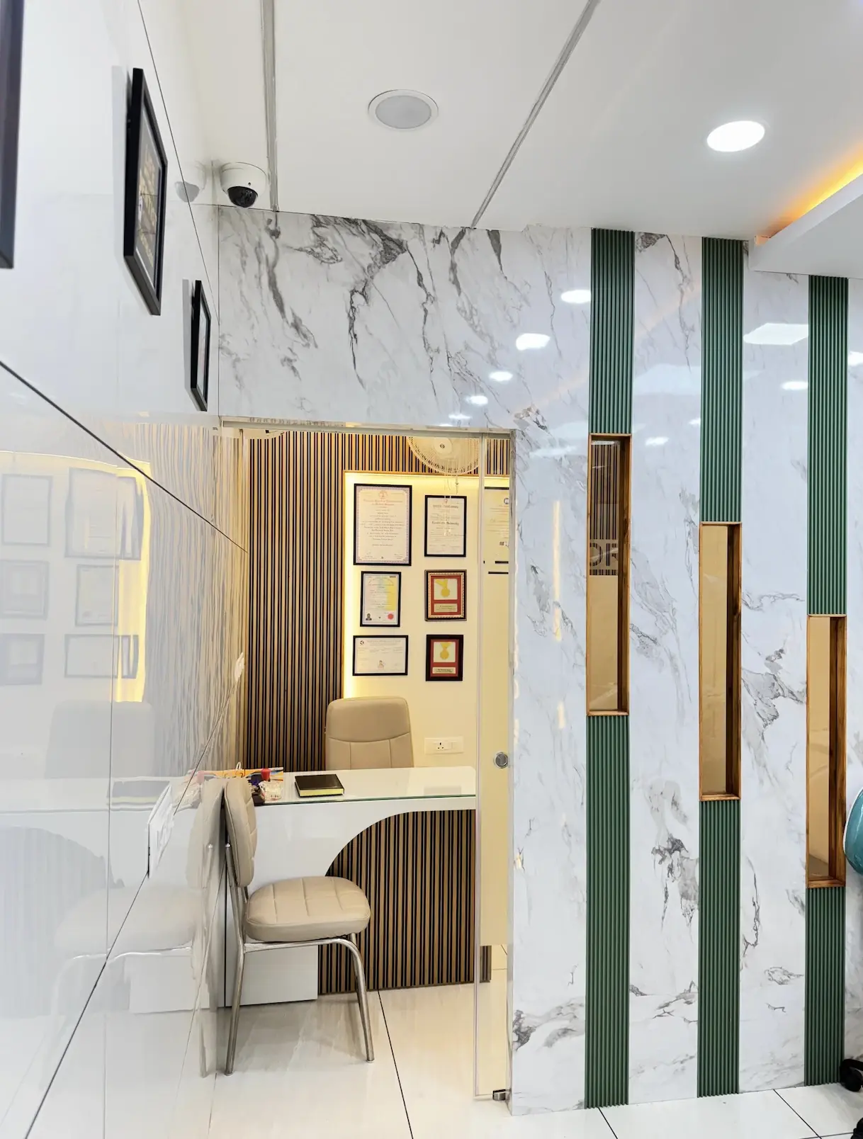 Empty consultation room at Petal Smiles