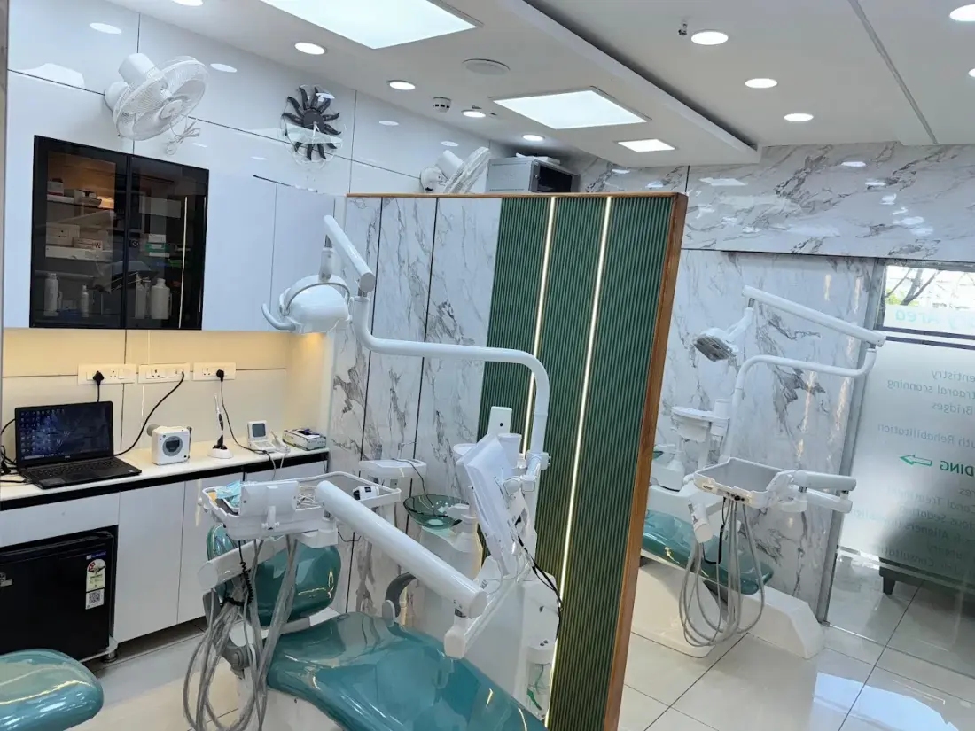 Dental chairs inside the Petal Smiles treatment room