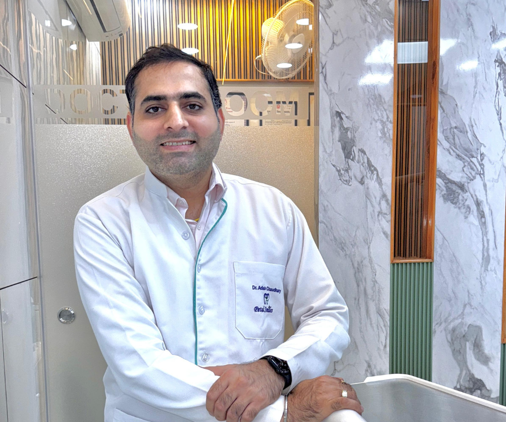 Meet Your Dental Expert – Dr. Adish Chaudhary performing Zoom Teeth Whitening in Gurugram