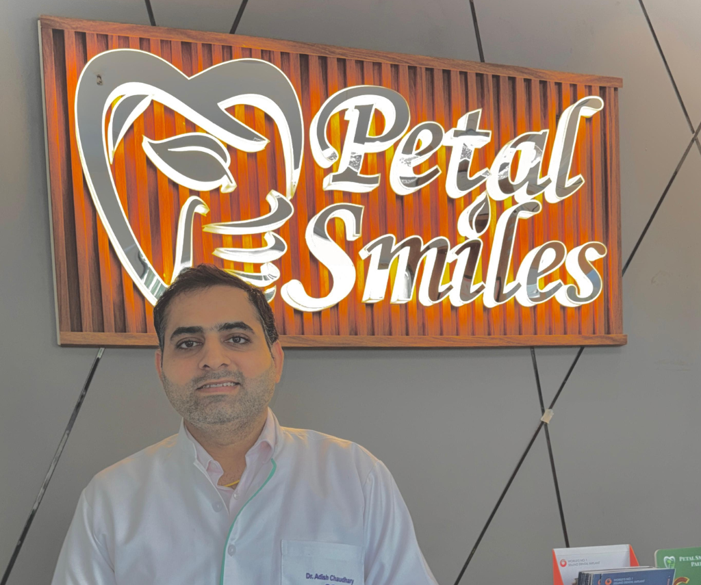 Smile Makeover treatment at Petal Smiles Gurugram clinic by Dr. Adish Chaudhary