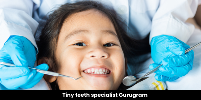 Tiny teeth specialist in Gurugram providing gentle dental care for children at Petal Smiles