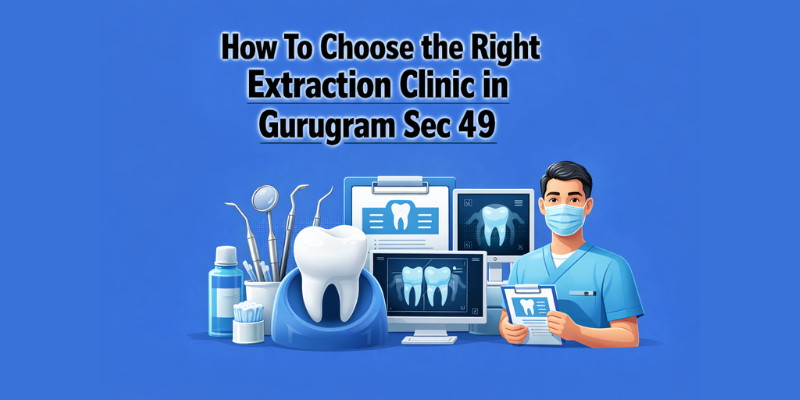 Dentist performing safe tooth extraction at dental clinic in Gurugram
